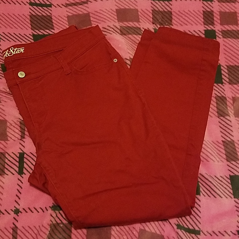 Sz 18 Red Old Navy Rockstar Skinny Jeans
